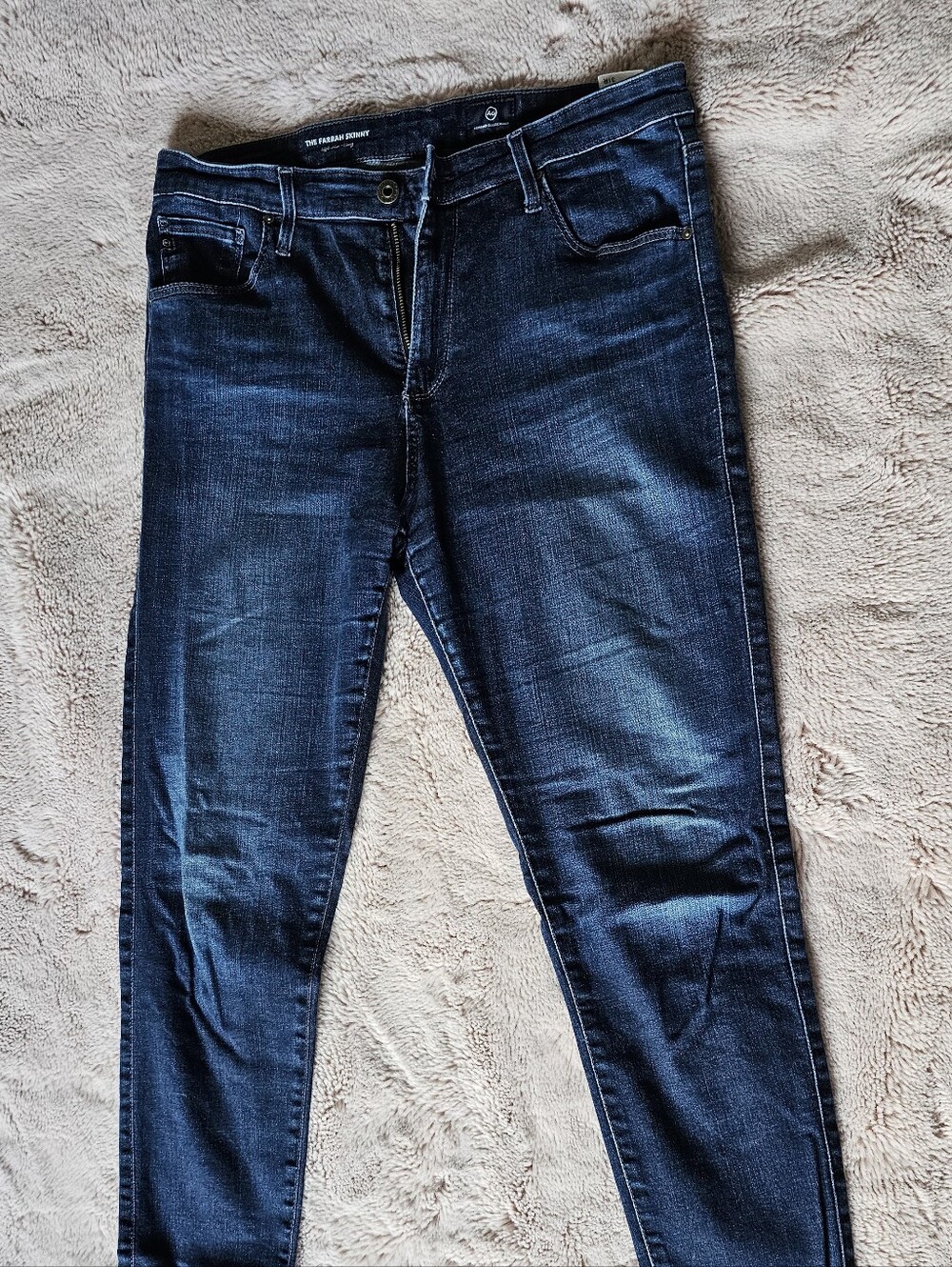 AG Adriano Goldschmied Farrah Skinny Dark Blue Jeans 31R